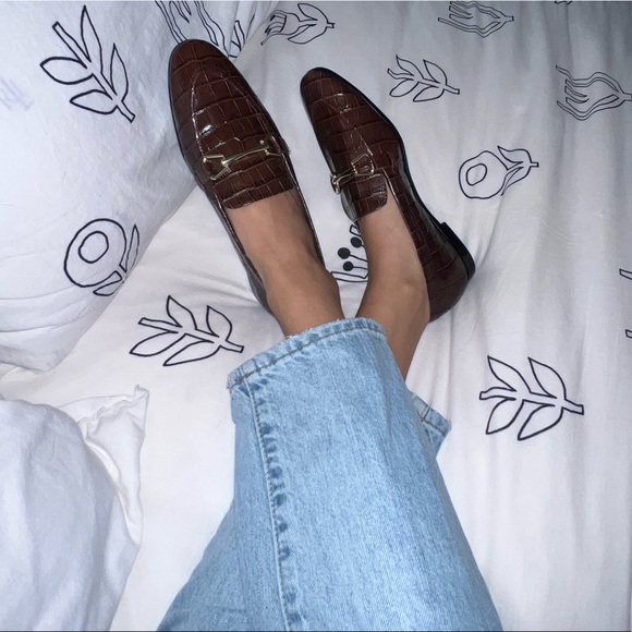 ZARA Faux Crocodile Loafers - Picture 10 of 11